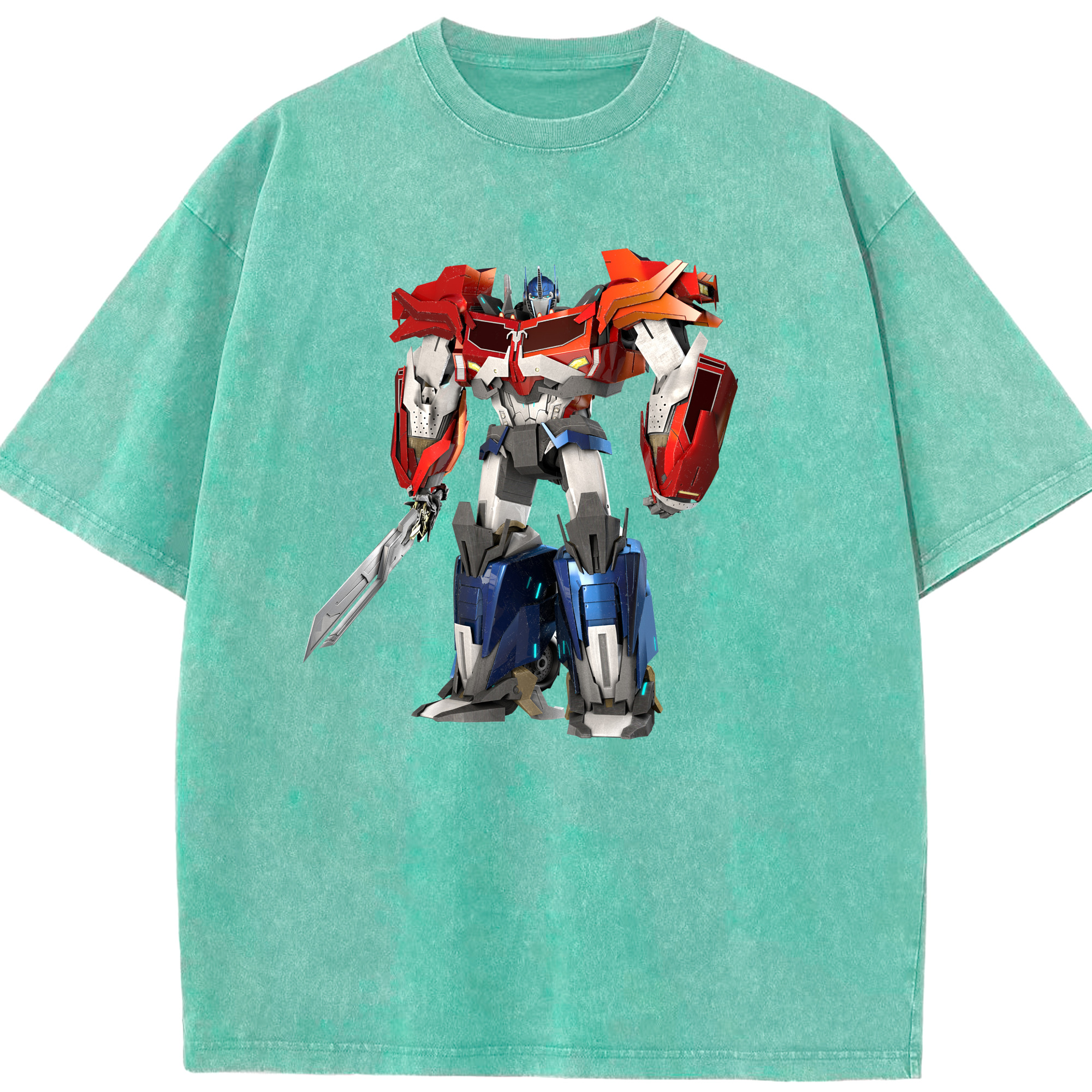 （画像用）  綿100% ヴィンテージ風 半袖Tシャツ（フロントプリント）